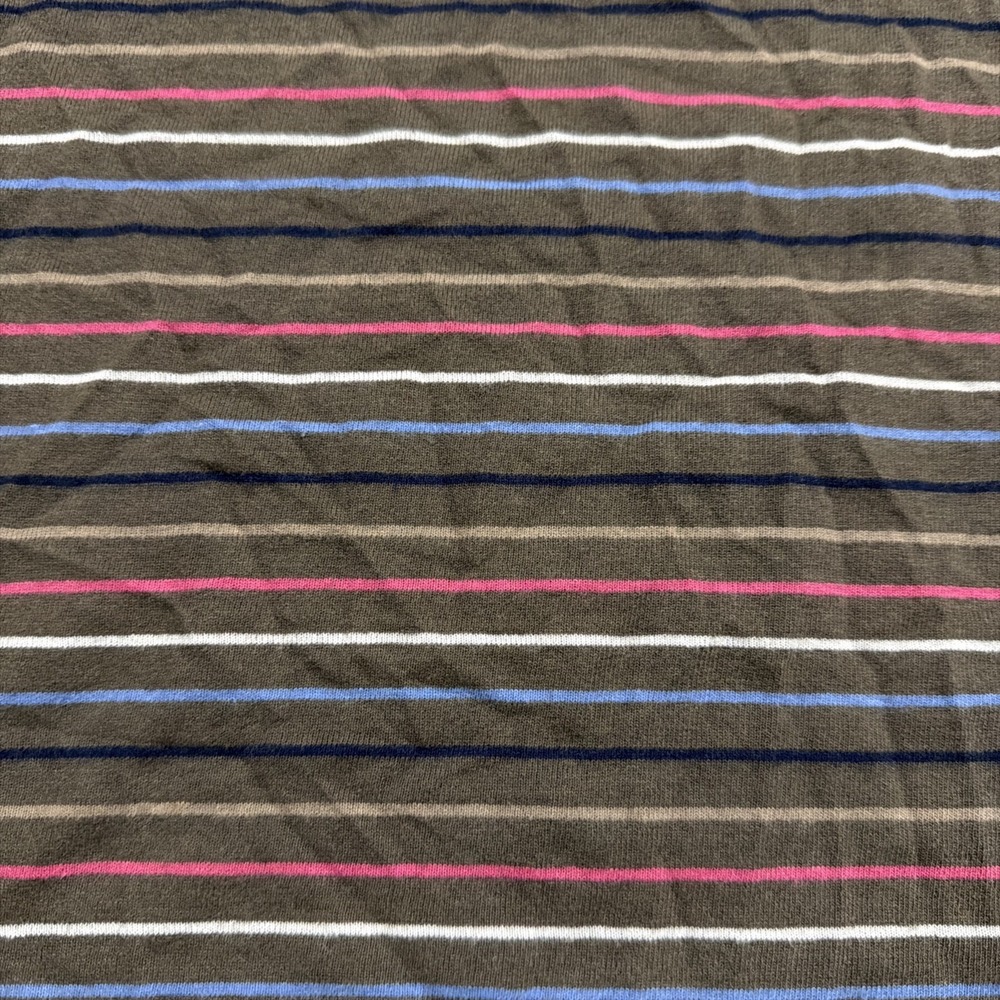 78 & Sunny Seabreeze Boat Neck Puff Sleeve Tee in Truffle Multi Stripe L NWT - Picture 2 of 9